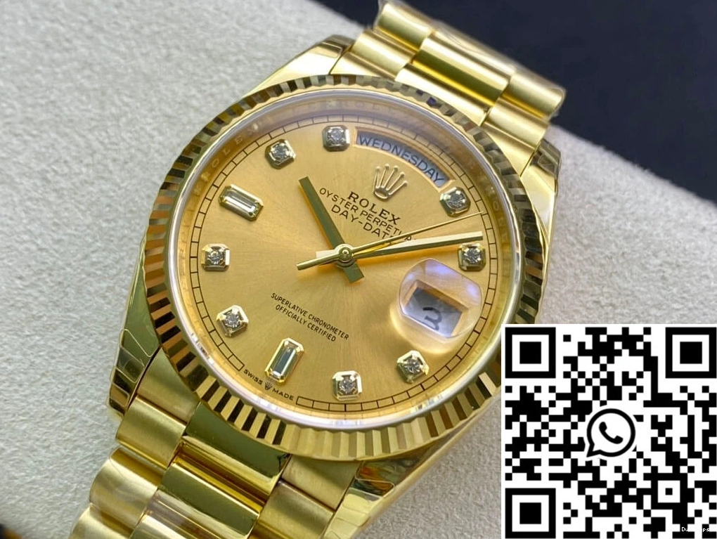 Factory M128238-0008 Dial 1019 Day-Date Gold Yellow Champagne EW Efficient Rolex 0718